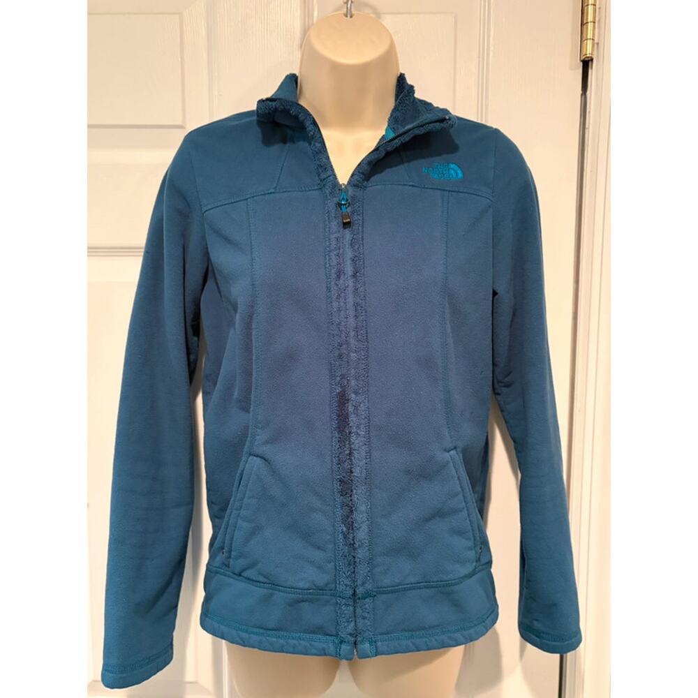 The North Face Women’s Small Fleece Jacket Full Zip Teal Hiking Outdoor Gorpcore